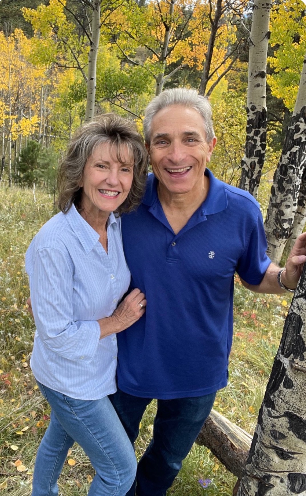 Jerry and Denise Forte among autumn aspens